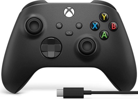   Microsoft Xbox Wireless Controller Carbon Black ( ) +  USB Type-C  (Xbox One/Series X/S/PC/Android/IOS) 