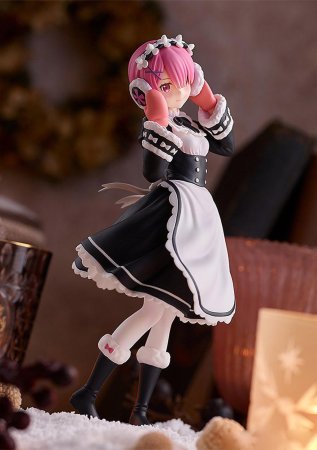 Фигурка Good Smile Company Pop Up Parade: Рам (Ram) Ре Зеро – жизнь с нуля в другом мире Снеговой Сезон (Re: Zero Ice Season) (4580416945370) 17 см 