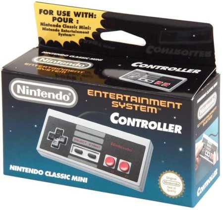 Геймпад проводной для Nintendo Classic Mini: NES Controller (Серый) Оригинал