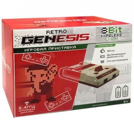   8 bit Retro Genesis Wireless (300  1) + 300   + 2   ()  8 bit,  (Dendy)