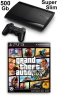 Игровая приставка Sony PlayStation 3 Super Slim (500 Gb) Rus Black (чёрная) + GTA: Grand Theft Auto 5 (V) Русская Версия
