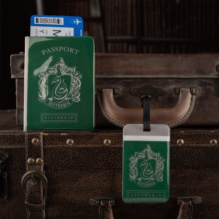 Дорожный набор Cinereplicas: Слизерин (Slytherin) Гарри Поттер (Harry Potter) (Обложка для паспорта + Бирка для чемодана)