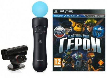    (PlayStation Move Heroes)   +   PlayStation Move +  PlayStation Eye (PS3)  Sony Playstation 3
