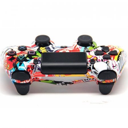    +  PS4 Shell Case Hydro Dipped Sticker Bomb  DualShock 4 Wireless Controller Sticker Bomb (PS4) 
