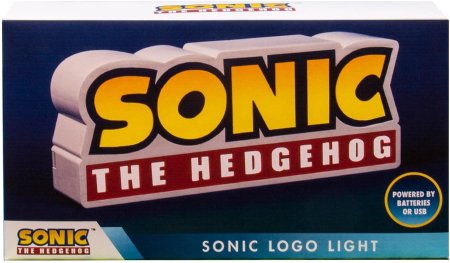  Лампа/Светильник/Ночник Fizz Creations: Логотип Соника (Sonic Logo) Еж Соник (Sonic The Hedgehog) (279281) 23 см