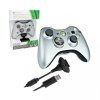 Геймпад беспроводной Wireless Controller для Xbox 360 Silver Special Edition (Серебряный) + Аккумулятор + Зарядка (Xbox 360)