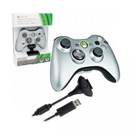   Wireless Controller  Xbox 360 Silver Special Edition () +  +  (Xbox 360) 