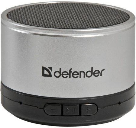 Мини-колонка DEFENDER, 1.0, Wild Beat, серебро (PC)