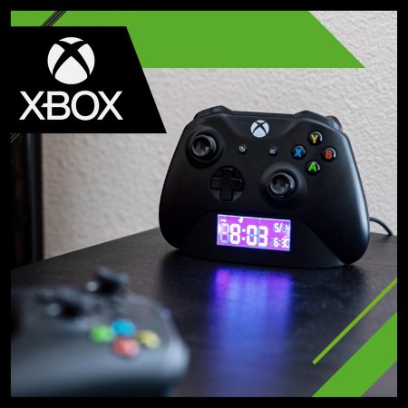 Часы/Будильник Paladone: Контроллер ИксБокс Черный (XBox Controller Black) (PP8972XB) (29249) 11 см
