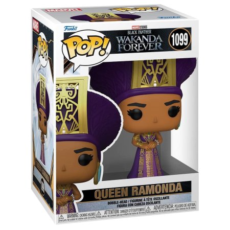 фигурки Фигурка Funko POP! Bobble: Королева Рамонда (Queen Ramonda) Марвел: Чёрная Пантера - Ваканда навеки (Marvel: Black Panther Wakanda Forever) ((1099) 63945) 9,5 см