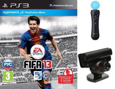  FIFA 13   +   PlayStation Move +  PlayStation Eye (PS3)  Sony Playstation 3