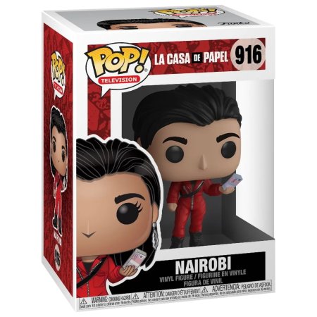фигурки Фигурка Funko POP! TV: Найроби (Nairobi) Бумажный дом (Ла Каса Де Папель) (Money Heist (La Casa De Papel)) ((916) 44197) 9,5 см
