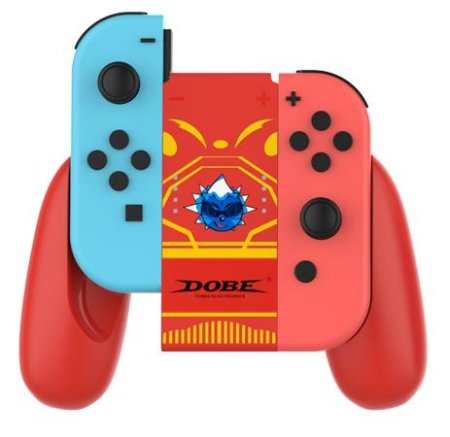 Подзаряжающий держатель для контроллеров Joy-Con Charging Grip DOBE Красный (Red) (TNS-880) (Switch)