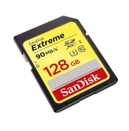 SDXC   128Gb Sandisk Class 10 Extreme UHS-I (U3) R/W 90/60MB/s (PC) 