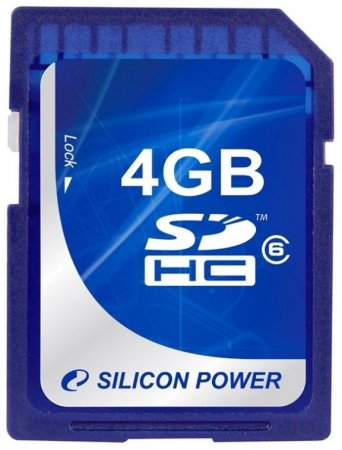 SDHC   4GB SiLicon Power Class 6 (PC) 