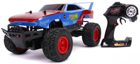 Р/У модель машинки Jada Toys Hollywood Rides: Дейтона Форд Раптор на Шасси (Daytona Ford Raptor Chassis) Человек Паук (Spiderman) (30761) 1:12