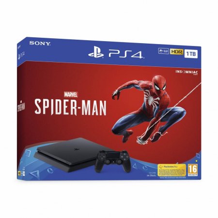   Sony PlayStation 4 Slim 1Tb Eur  +  Marvel - (Spider-Man) 