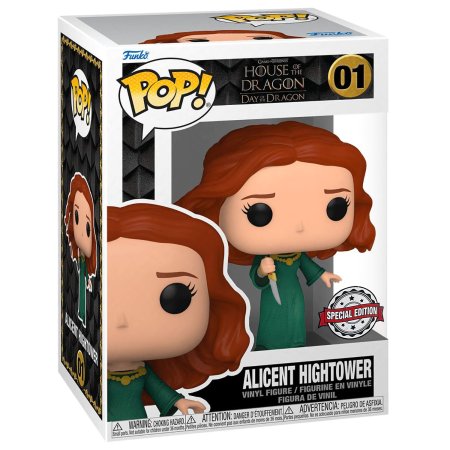 фигурки Фигурка Funko POP! TV: Алисента Хайтауэр c кинжалом (Alicent Highwater with Dagger SDCC22 (Exc)) Дом Дракона (House of the Dragon) (65331) 9,5 см