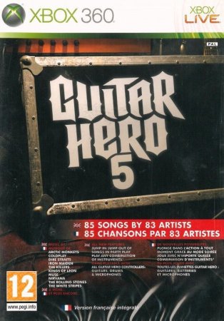 Guitar Hero: 5 (Xbox 360) USED Б/У