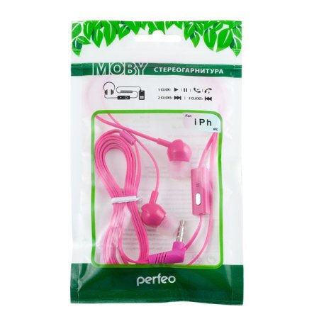 Гарнитура PERFEO PF-Mob, красная (PC) 