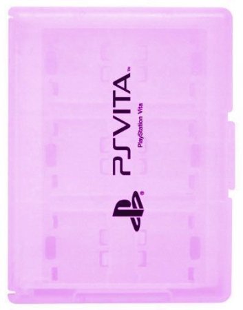 Кейс для 24 катриджей и карт памяти (Game Case) Розовый (PS Vita)