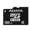 MicroSD Карта памяти 32GB A-DATA Class 4 +SD адаптер (PC) 