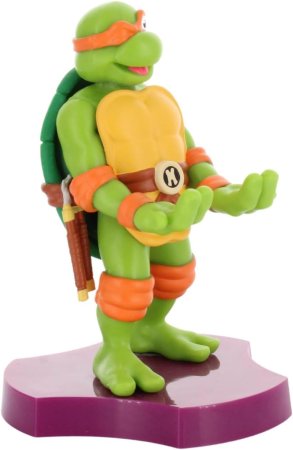  Фигурка подставка для геймпада/телефона Cable Guys Holdems: Микеланджело (Michelangelo) Подростки Мутанты Ниндзя Черепашки (TMNT Teenage Mutant Ninja Turtles) (896743) 10 см 