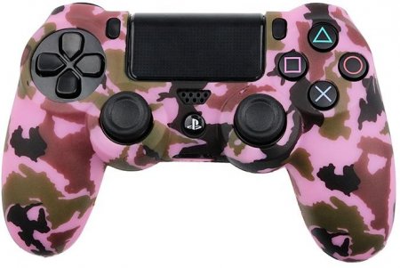     Controller Silicon Case   Sony Dualshock 4 Wireless Controller Camouflage Pink ( ) (PS4) 