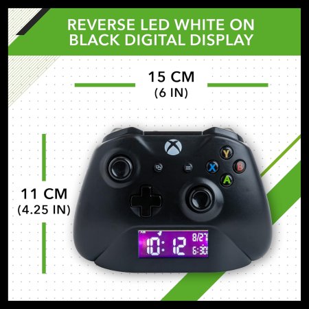  Часы/Будильник Paladone: Контроллер ИксБокс Черный (XBox Controller Black) (PP8972XB) (29249) 11 см