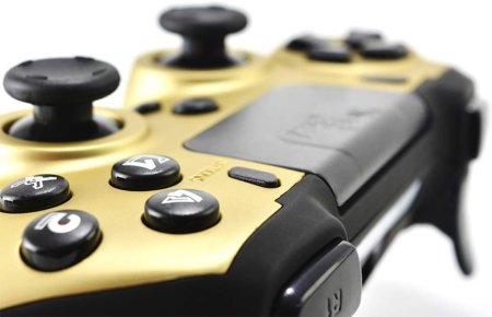  Геймпад беспроводной Steelplay SlimPack Wireless Controller Gold (Золотой) (00155) (PS4/PS3/PC) 