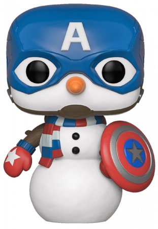  Funko POP! Bobble:   (Captain America) :   (Marvel: Holiday) (43335) 9,5 