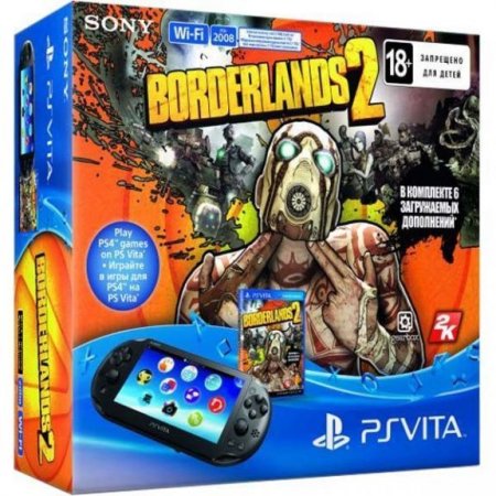   Sony PlayStation Vita Slim Wi-Fi Black RUS (׸) + Borderlands 2