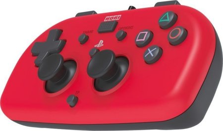  Геймпад проводной HORIPAD MINI (Красный) HORI (PS4-101U) (PS4) 