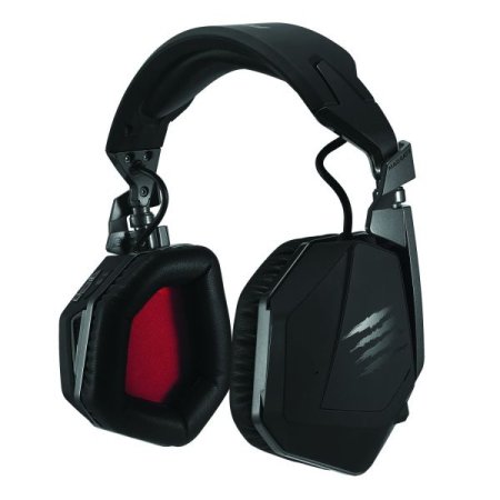 Наушники беспроводные с встроенным микрофоном Mad Catz F.R.E.Q.9 Matt Black (Черный матовый) (Xbox 360) 