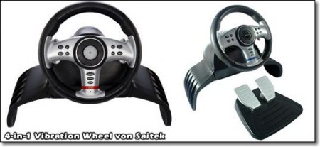  Saitek 4  1 Vibration Wheel (PC) 