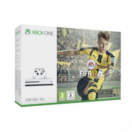   Microsoft Xbox One S 500Gb Eur  + FIFA 17 