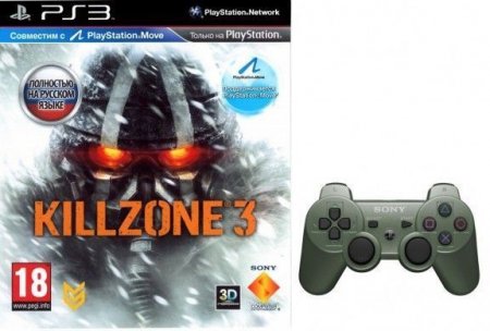   Killzone 3 (Platinum)   +  Sony DualShock 3 Jungle Green () (PS3)  Sony Playstation 3