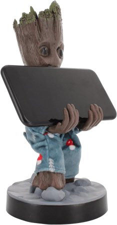  Фигурка подставка для геймпада/телефона Cable Guys: Грут издание в пижамное (Groot Pajamas Edition) Студия Марвел (Marvel Studios) (896101) 20 см 
