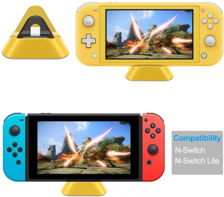 Зарядная Док-Станция для Switch Lite Желтая DOBE (TNS-19062) (Switch Lite)