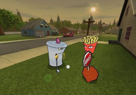 Aqua Teen Hunger Force: Zombie Ninja Pro-Am (PS2) USED Б/У