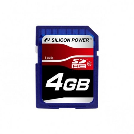 SDHC   4GB SiLicon Power Class 4 (PC) 