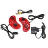 Игровая приставка 16 bit Super Drive Cars (8 в 1) + 8 встроенных игр + 2 геймпада (Красная)