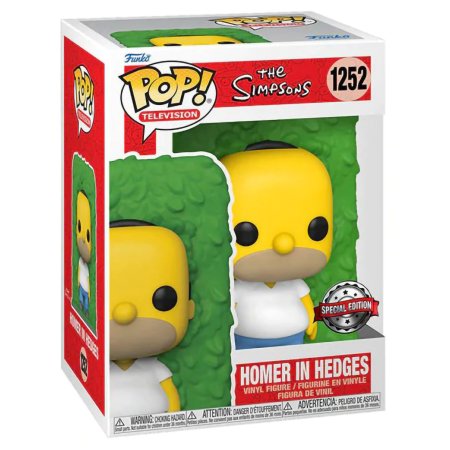 фигурки Фигурка Funko POP! Animation: Гомер в изгороди (Homer in Hedges (Exc)) Симпсоны (Simpsons) ((1252) 62343) 9,5 см