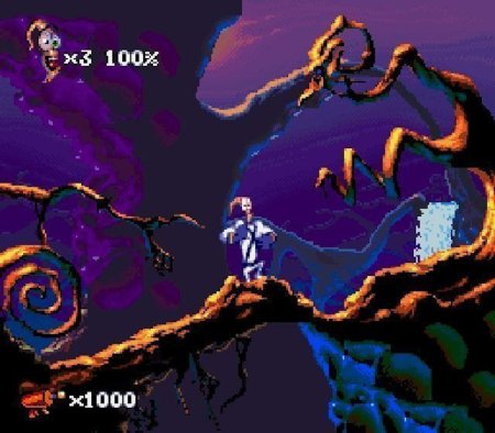 Коллекционный сборник 2 в 1 Червяк Джим (Earthworm Jim) (16BC-001) Русская Версия (16 bit) 