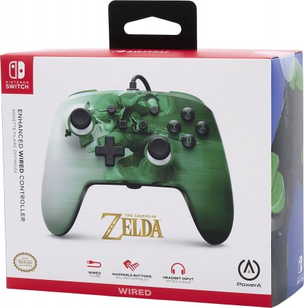   PowerA Enhanced Wired Controller for Switch  Zelda  (Switch)