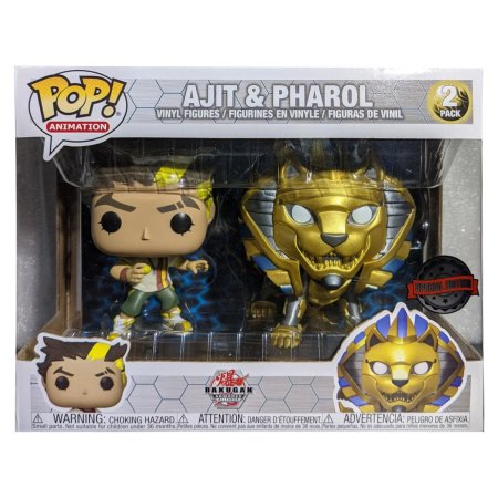 фигурки Набор из двух фигурок Funko POP! Animation: Аджит и Фарол (Ajit & Pharol (Exc)) Бакуган (Bakugan) (54623) 9,5 см