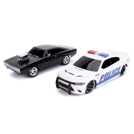  Набор из двух Р/У машинок Jada Toys: Додж Чарджер 2015 (2015 Dodge Charger (97584) + Додж Чарджер 1970 (1970 Dodge Chяarger (Street) (30725) Форсаж (Fast & Furious) (30726) 1:16 