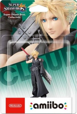 Amiibo: Интерактивная фигурка Клауд – Игрок 2 (Cloud Player 2) (Super Smash Bros. Collection)