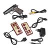 Игровая приставка 8 bit Junior (9999999 в 1) + картридж с играми + 2 геймпада + пистолет (Серая) для 8 bit, Денди (Dendy)