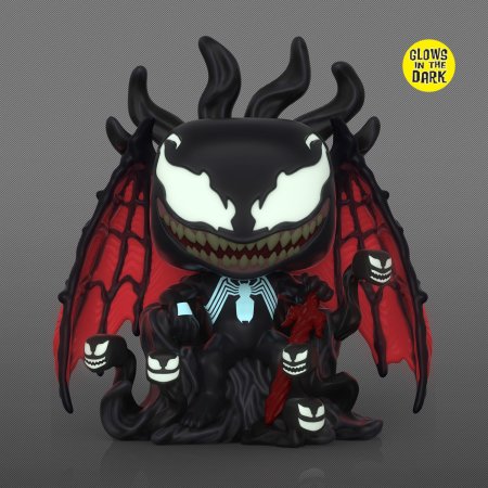фигурки Фигурка Funko POP! Deluxe: Веном на Троне (Venom on Throne (GW) (Exc)) Марвел: Веном (Marvel: Venom) (60132) 9,5 см